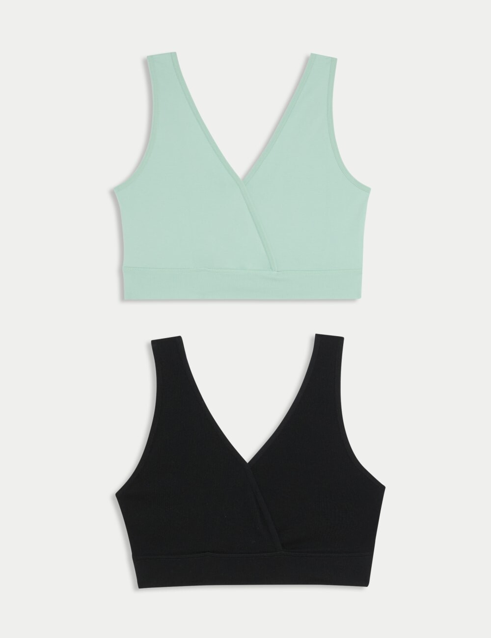

2pk Lounge Кормящие бюстгальтеры для беременных Marks & Spencer, зеленый