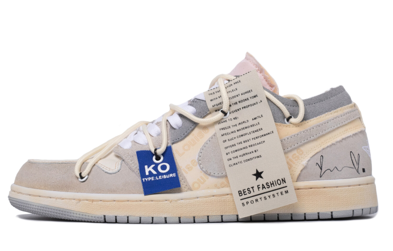 

Jordan Air Jordan 1 винтажные баскетбольные кроссовки женские, Off-white