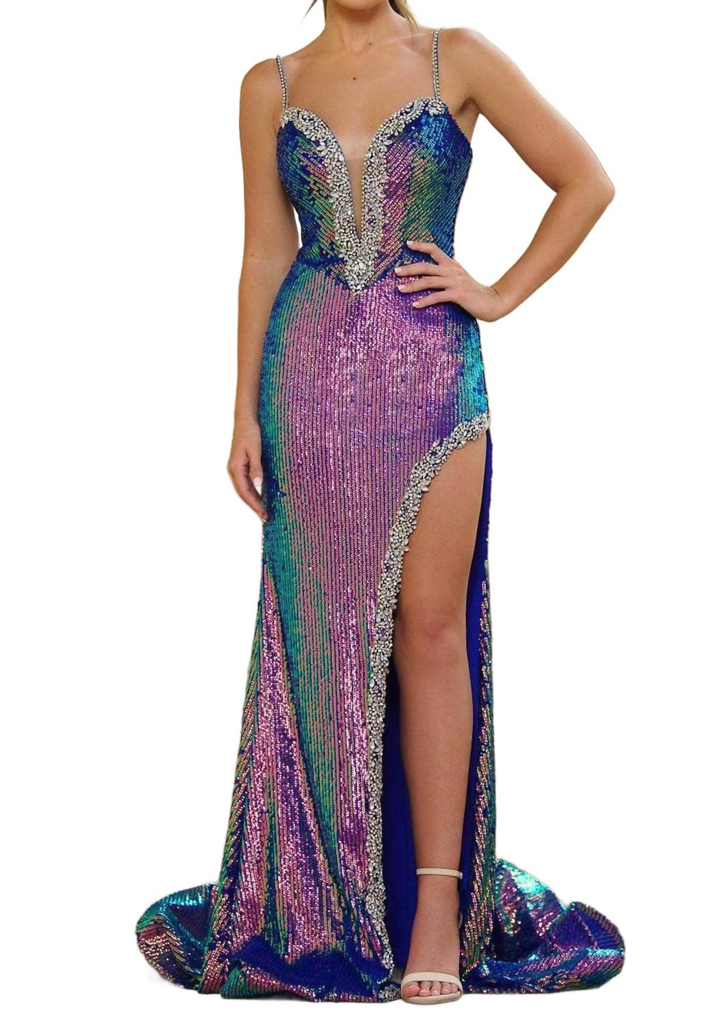 

Безрукавое вечернее платье с декором в цвете морской волны Ava Presley