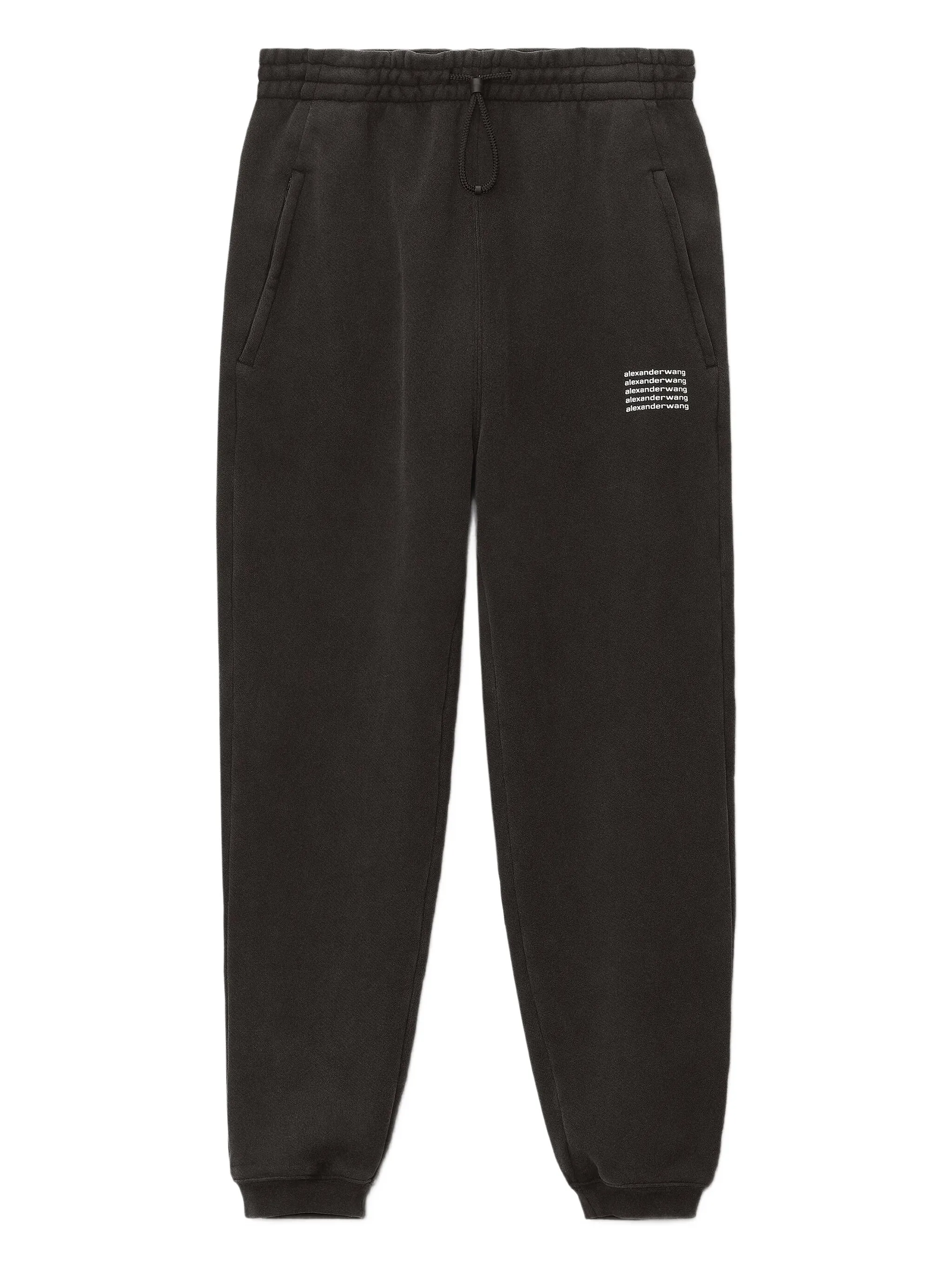

Спортивные брюки с кулиской Alexander Wang, черный
