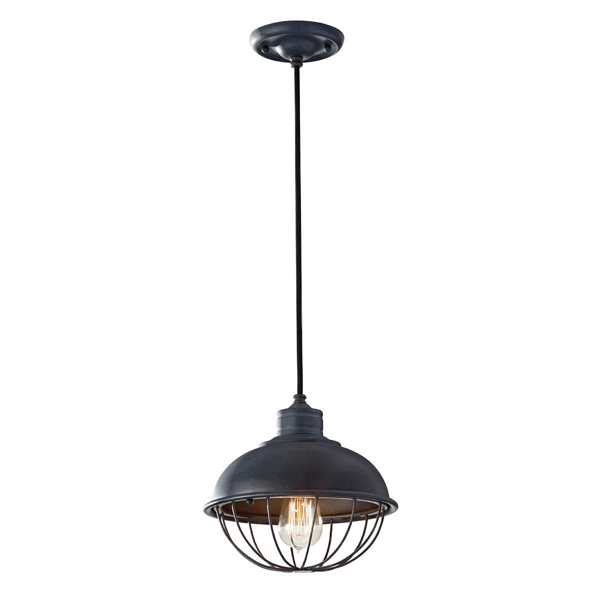 

Подвесной светильник Elstead Lighting, 25,4x29 см, темно-серый