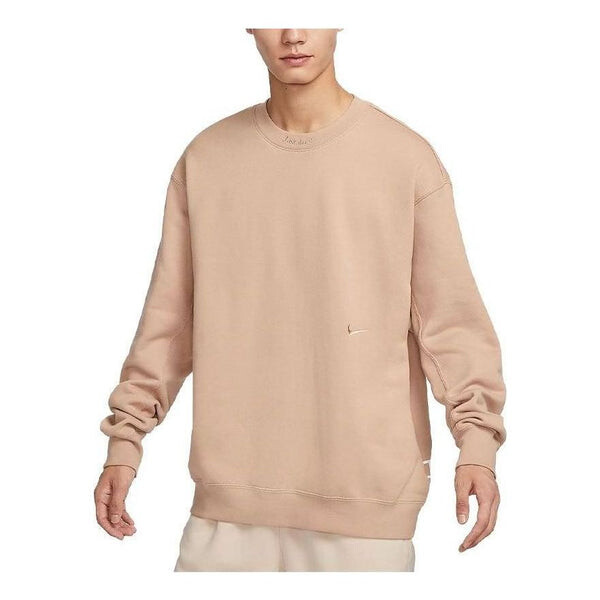 

Толстовка sportswear premium fleece sweatshirt 'tan' Nike, бежевый