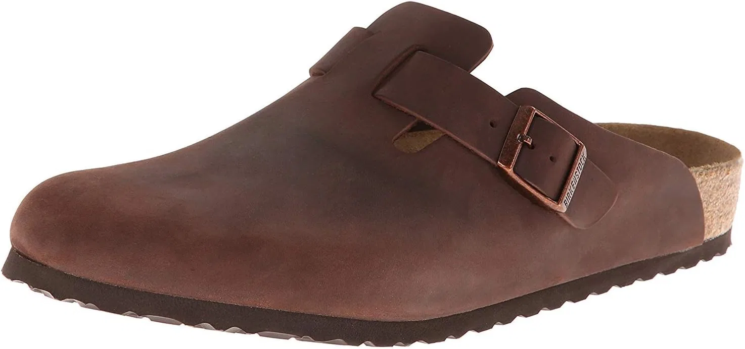 Женские сабо Birkenstock Boston, серые