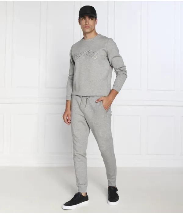 Культовая толстовка Salbo regular fit Boss Green, серый — фото 2