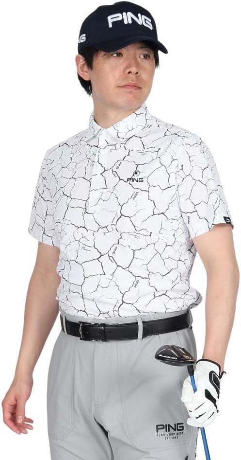 

Мужская поло-рубашка Ping с коротким рукавом (водоотводящая, с защитой от УФ-излучения) / для гольфа / 621-5160307, белый