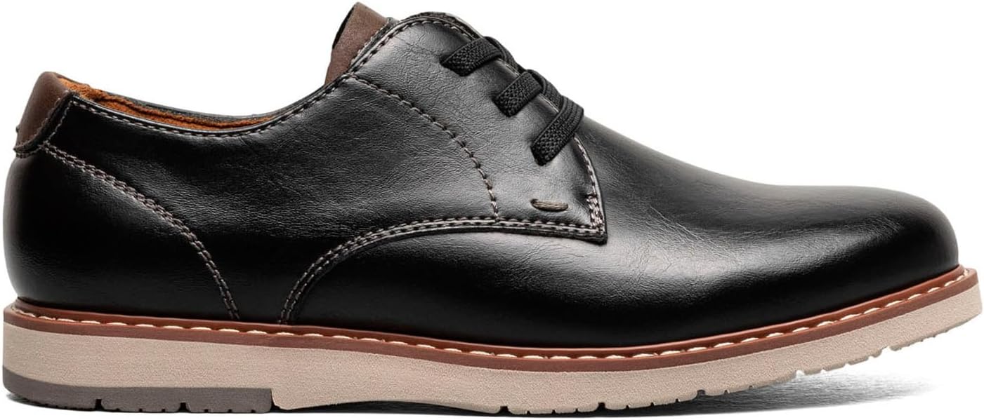 Детские оксфорды Florsheim Vibe с простым носком- для маленьких и больших детей, черный — фото 2