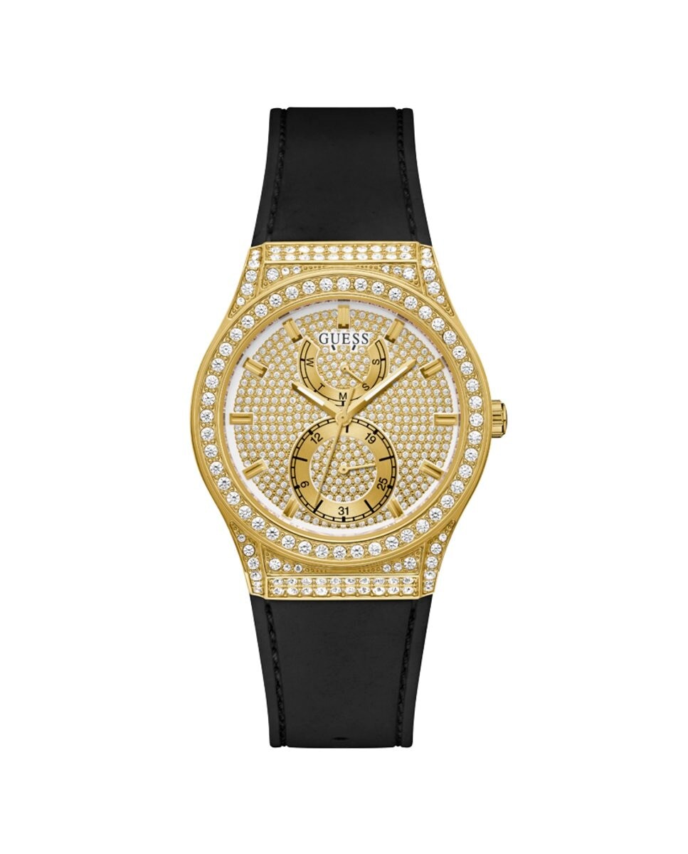 

Женские силиконовые часы Princess GW0439L2 с черным ремешком Guess, черный