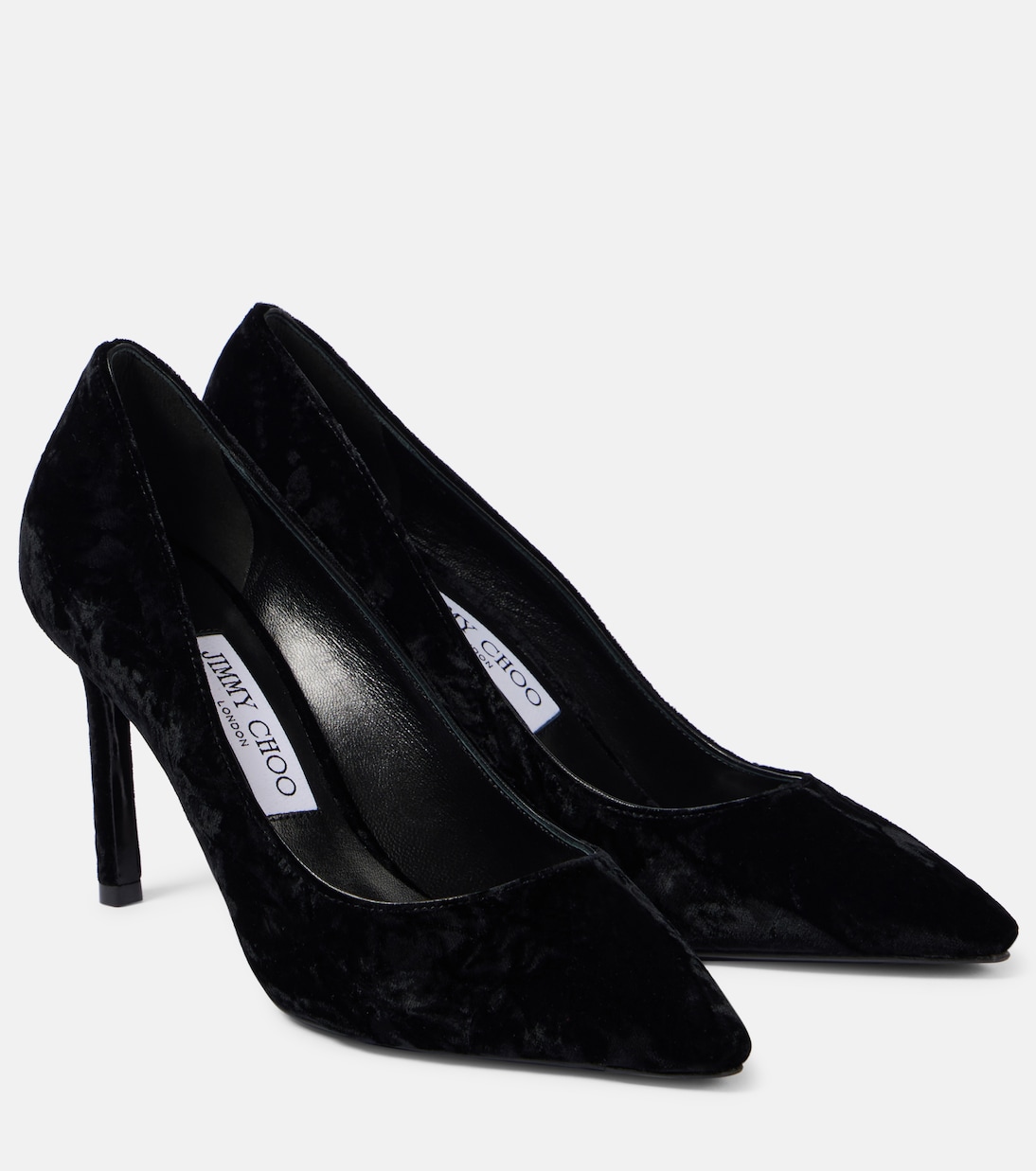 Бархатные туфли Romy 85 Jimmy Choo, черный