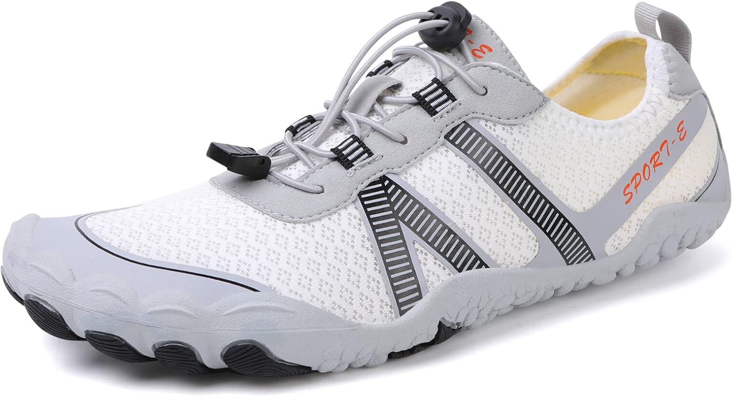 

Кроссовки KUNWFNIX для мужчин и женщин, быстро сохнущие, для водных видов спорта, босоножки, аква-носки для плавания, пляжа, бассейна, серфинга и йоги, белый