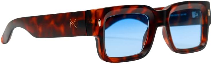 

Солнцезащитные очки для мужчин и женщин | элегантный дизайн | идеально подходят для любого случая | защита от УФ-излучения | косметические линзы желто-янтарного цвета MONICA MENDEZ EYEWEAR DESIGN, Carey/Blue Glass