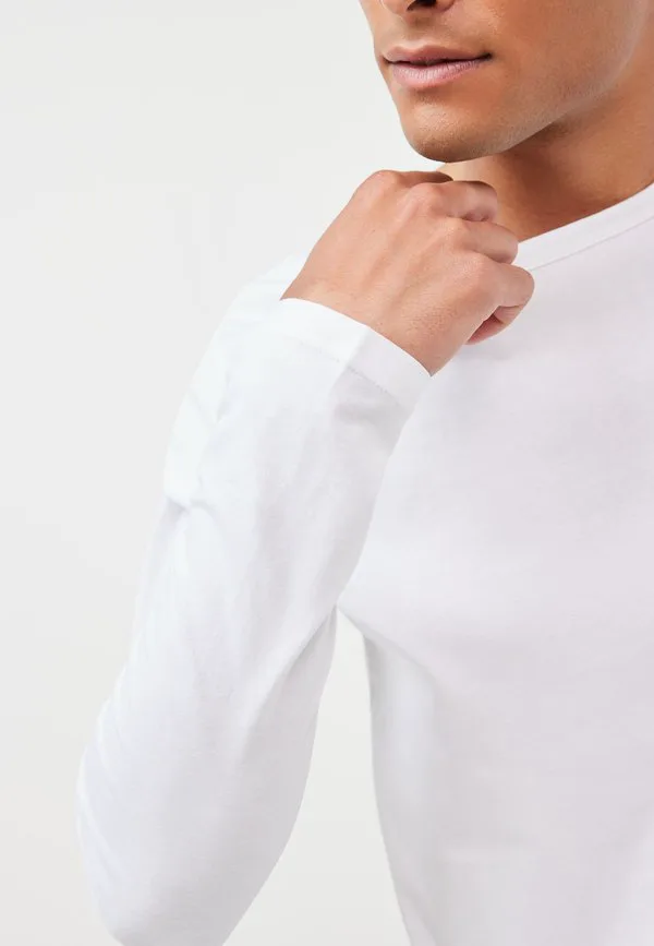 Набор из пяти футболок с длинными рукавами (разные цвета) Next, White — фото 4