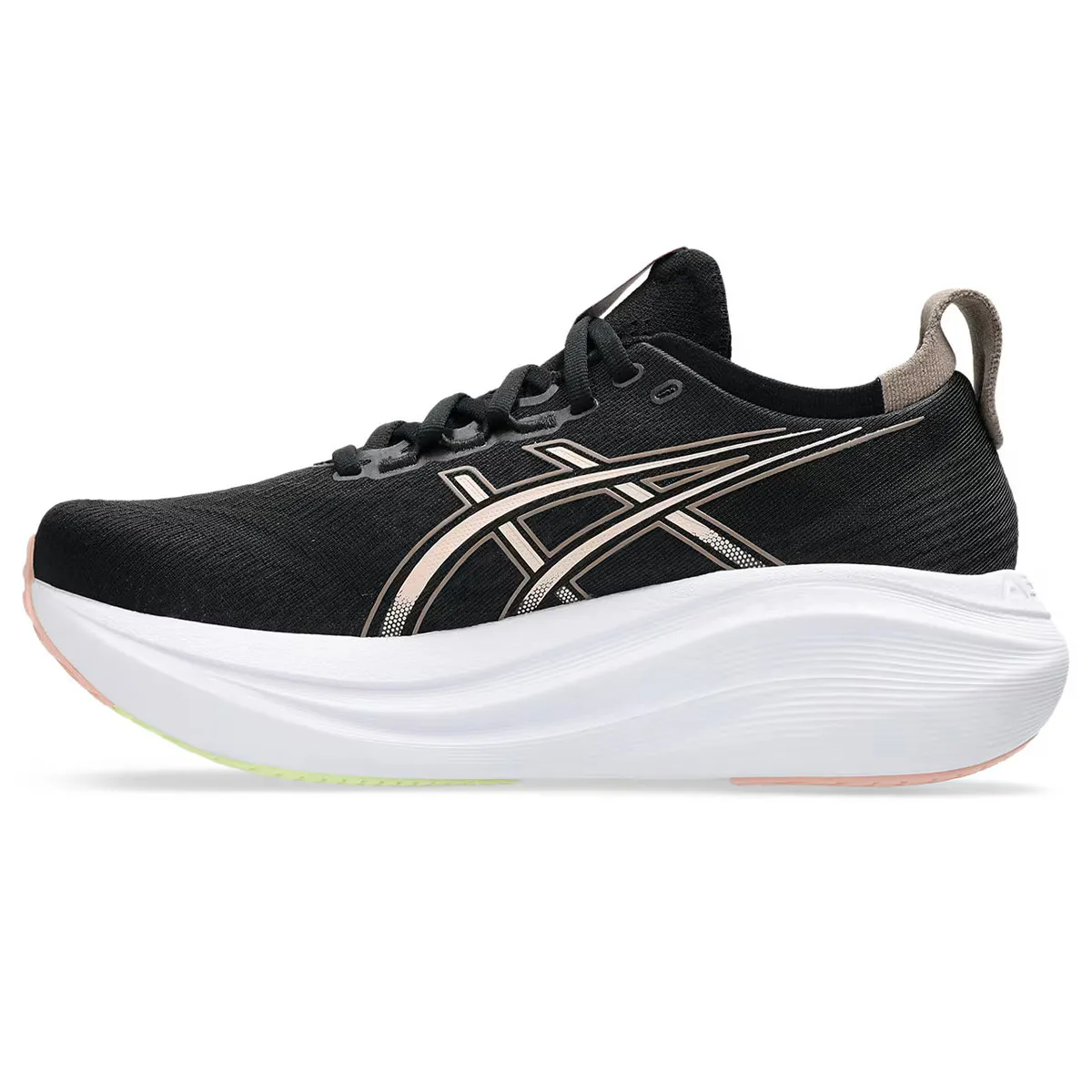Женская беговая обувь GEL-NIMBUS 27 Asics, черный/розовый — фото 4