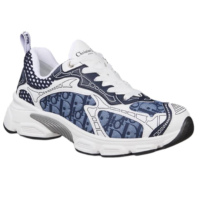 Vibe Monogram Low-Top Casual Shoes Women's Blue DIOR — фото 4