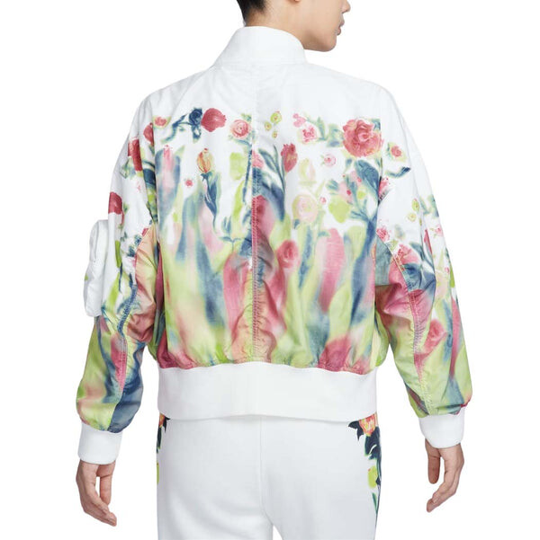 Куртка sportswear artist collection bomber jacket asia sizing 'sail white' Nike, мультиколор — фото 2
