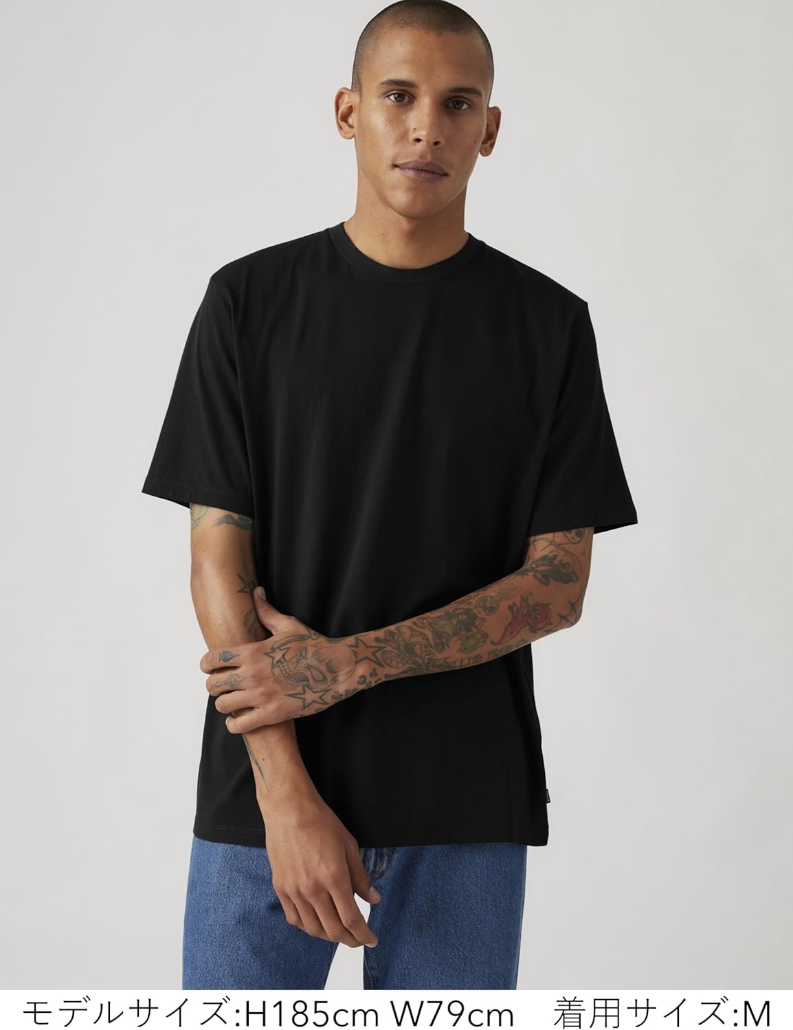 Мужская футболка Levi's стандартного кроя с коротким рукавом, XS, черный — фото 2