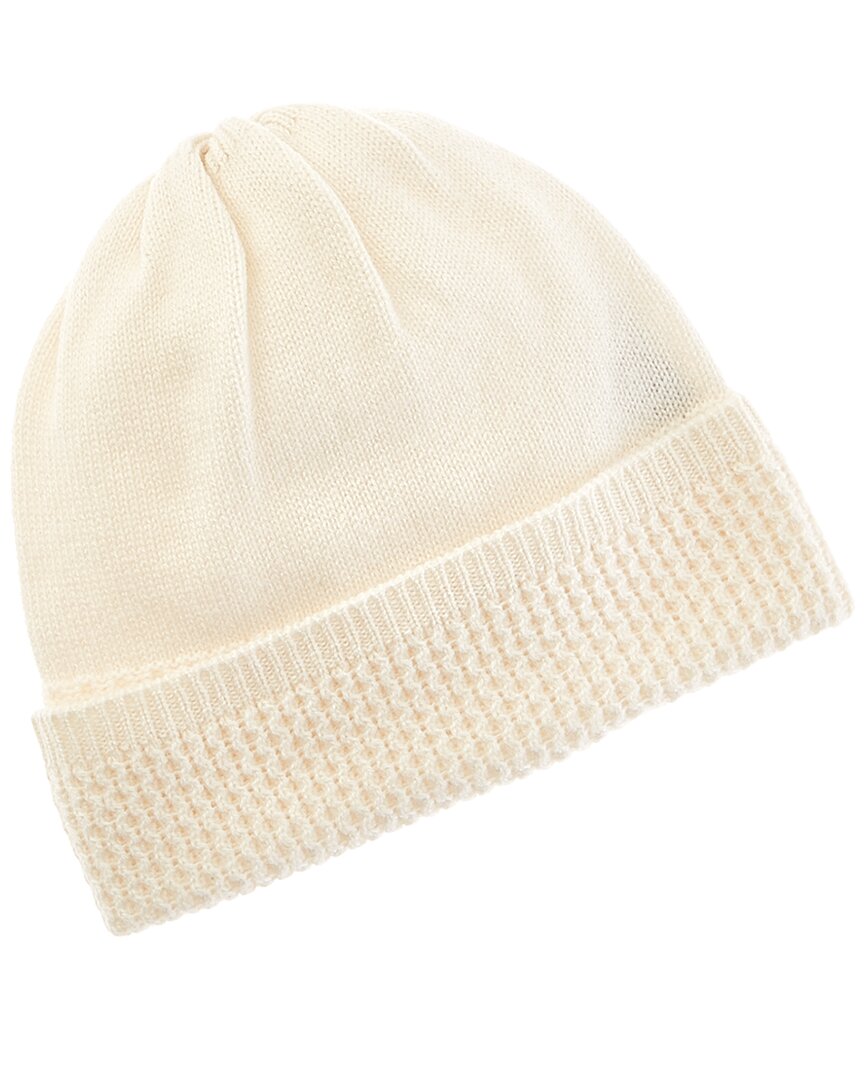 

Кашемировая шапка Forte Cashmere Texture, белый