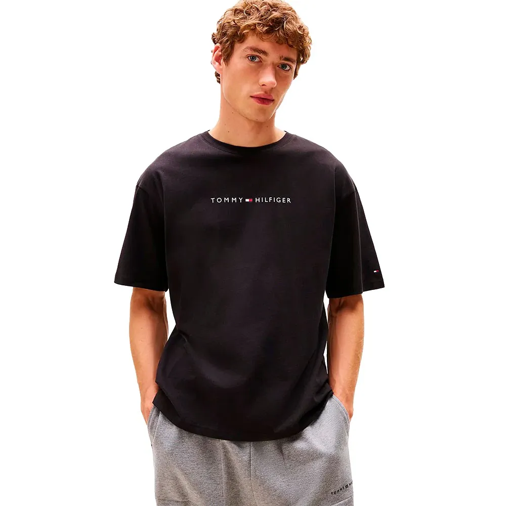 

Футболка с коротким рукавом Tommy Hilfiger Cont Logo, черный