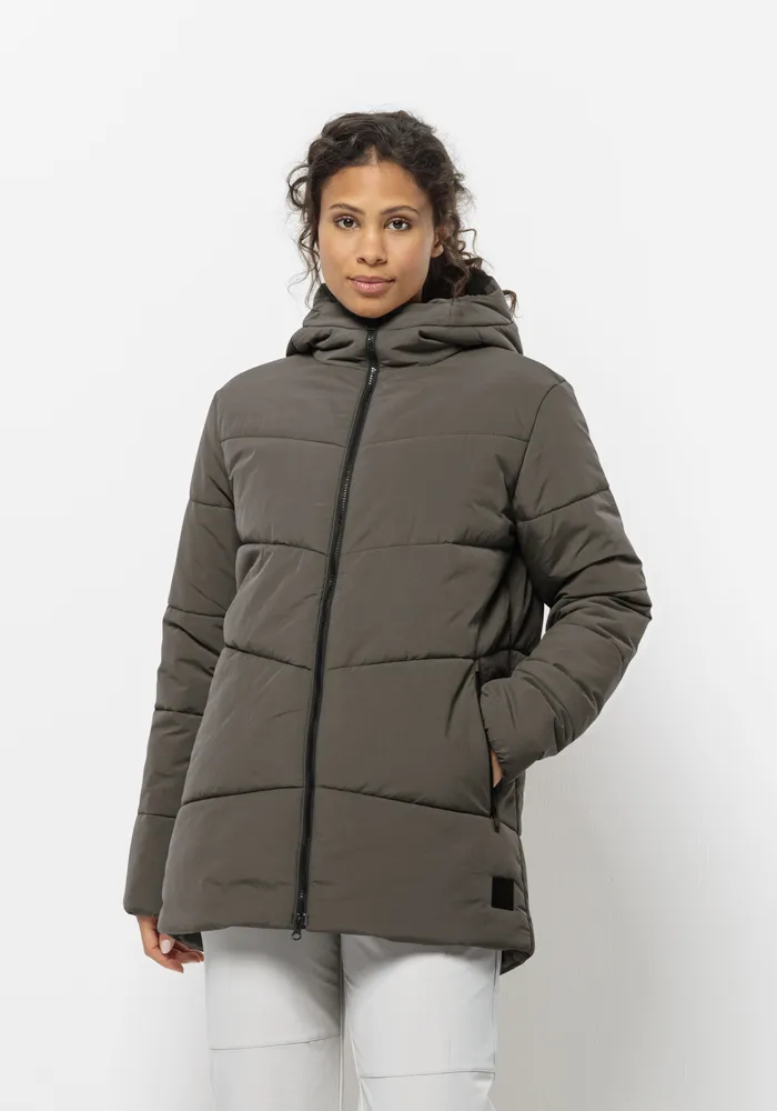 

Функциональная куртка Jack Wolfskin "KAROLINGER LONG JKT W", с капюшоном, цвет Cold-Coffee