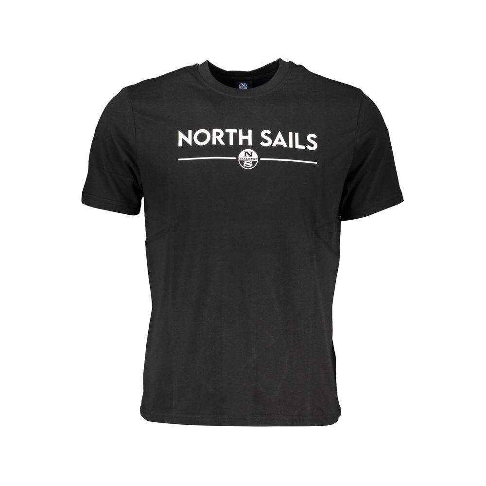 

Черная хлопковая футболка North Sails