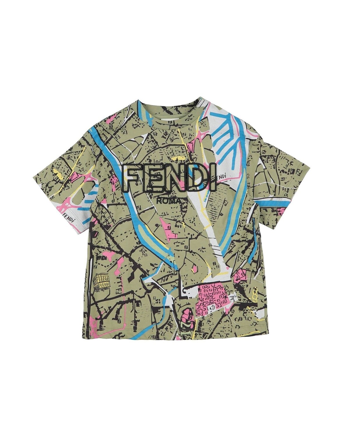 

Футболка Fendi, зеленый