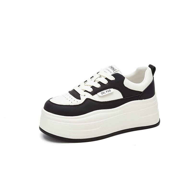 Кеды DAPHNE Skateboard Shoes Women's Low-Top, бежевый/черный — фото 2