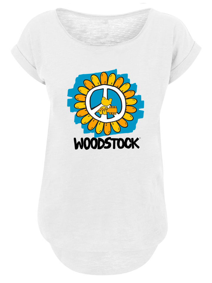 

Длинная футболка с рисунком Вудстока и цветочным принтом Мир белого цвета F4NT4STIC, Белый, Длинная футболка с рисунком Вудстока и цветочным принтом Мир белого цвета F4NT4STIC