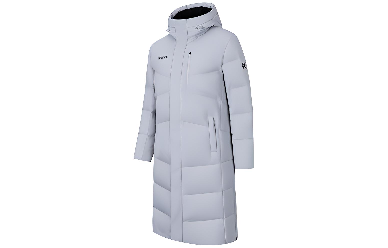 

ANTA Пуховик баскетбольной коллекции мужской грязевой известняк, Mud Limestone