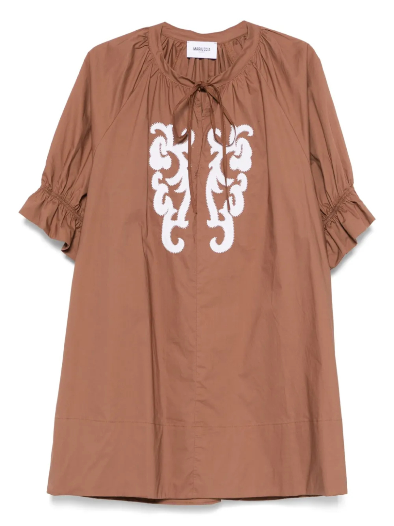 

Платье мини MARUCCIA MILANO из поплина MARIUCCIA MILANO, коричневый