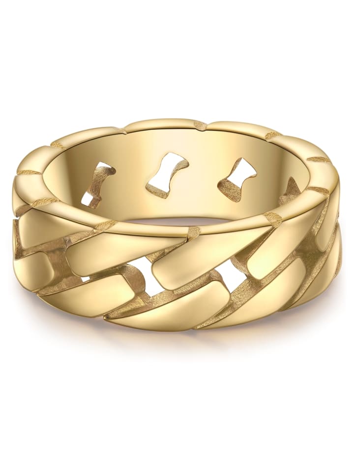 

True Rebels Кольцо из нержавеющей стали в оправе из желтого золота