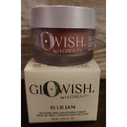 

HUDA BEAUTY Glowish Blur Jam Разглаживающий праймер без силикона, 0,87 унции, полноразмерный перо