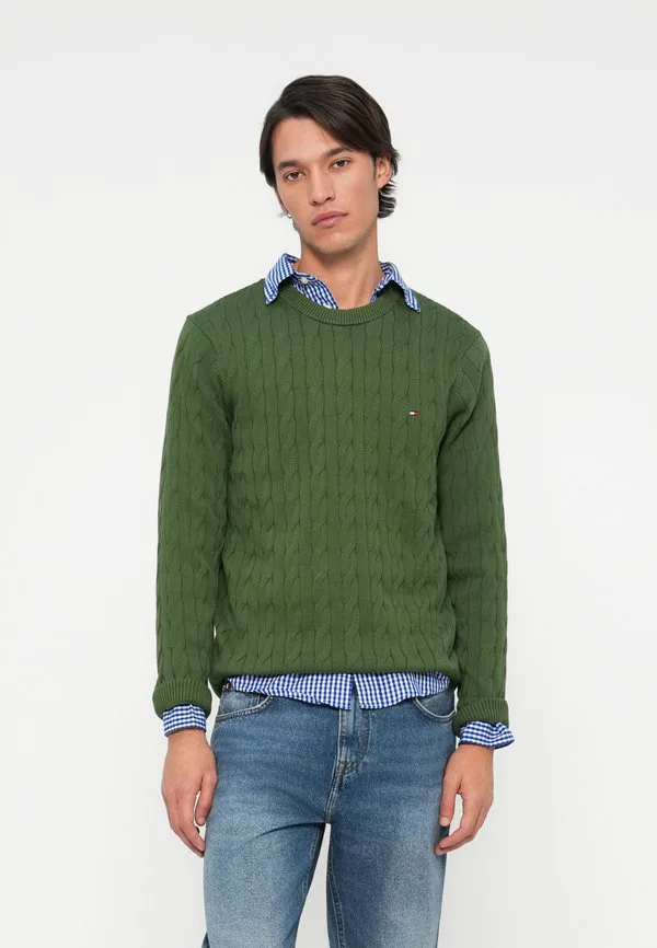 Свитер с вышивкой флага и косами Tommy Hilfiger, Mountain Pine