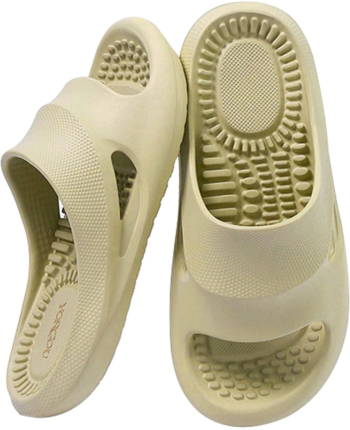 

Массажные тапочки NIDDISLIP для женщин и мужчин, сандалии с открытым носком, шлепанцы для душа, летние домашние тапочки для ванны, слайды для плантарного фасциита, для девушек, занятий в спортзале, нескользящие для дома, зеленый