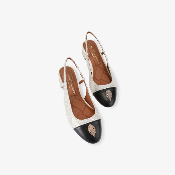 Лодочки Sloane Kurt Geiger London на шпильке с ремешком и кристаллами, мультиколор — фото 2