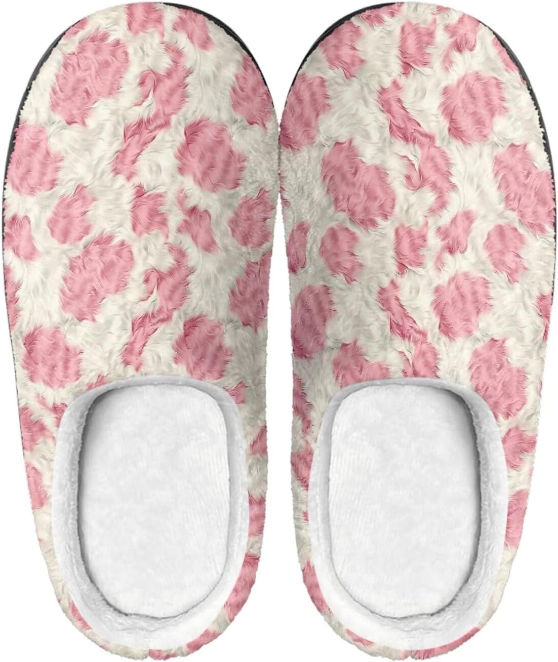 

Мужские и женские нескользящие тапочки, теплые мягкие уютные тапочки из фланели, домашняя обувь для спальни и улицы, размеры 2-12 Zcfygdx, розовый