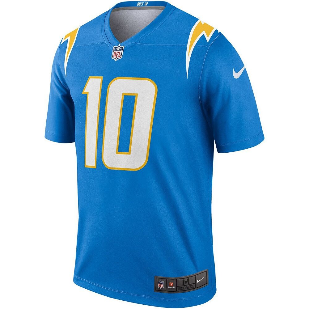 Мужские джерси Nike Justin Herbert Powder Blue Los Angeles Chargers Legend, цвет Chg Light — фото 3