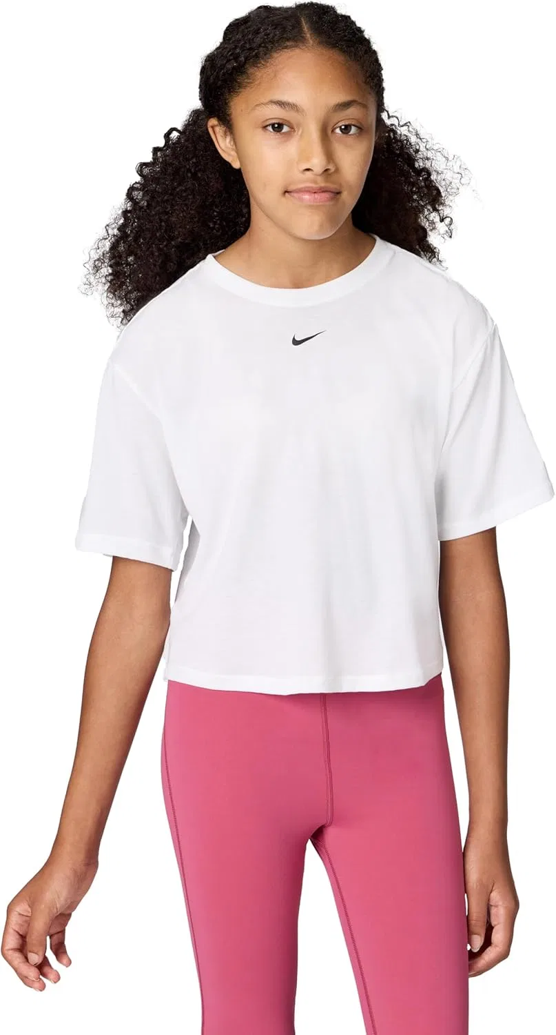 Футболка Nike Dri-FIT с коротким рукавом, белый/черный