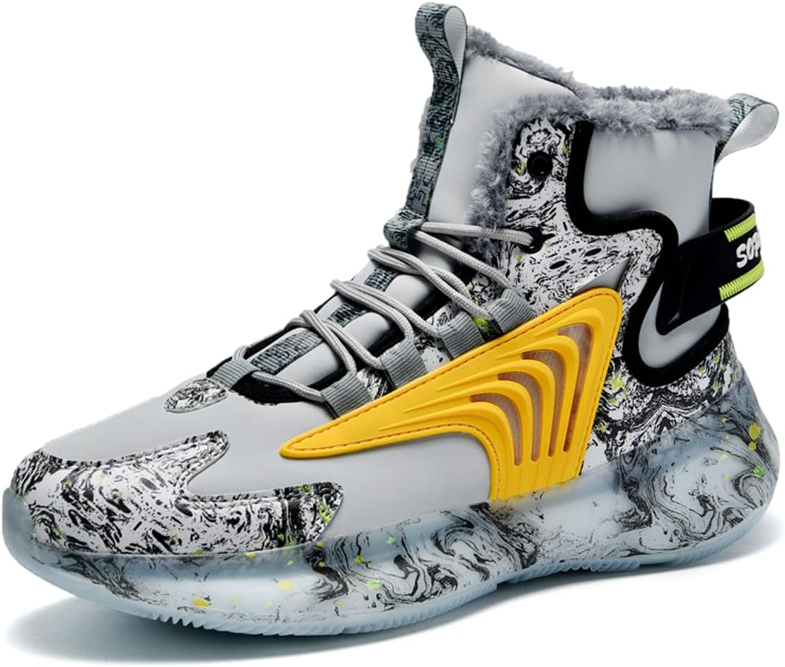 

Мужские теплые зимние ботинки GSIGUL с меховой подкладкой, водонепроницаемые, зимние, на щиколотку, повседневные кроссовки, для активного отдыха и походов, высокие кроссовки, серый