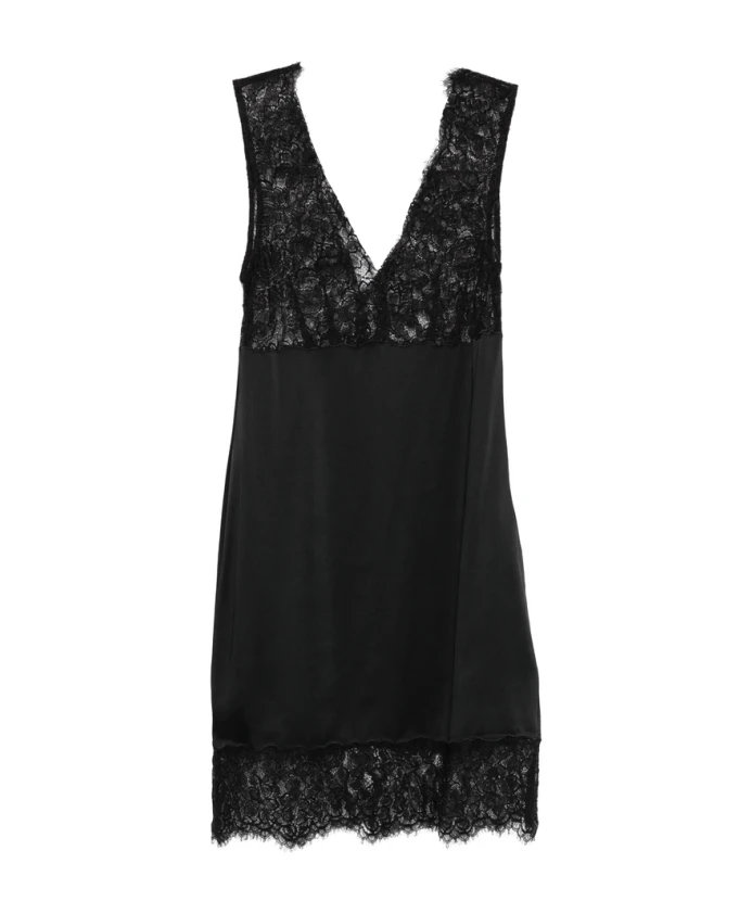 

Платье с кружевной вставкой Marella, черный
