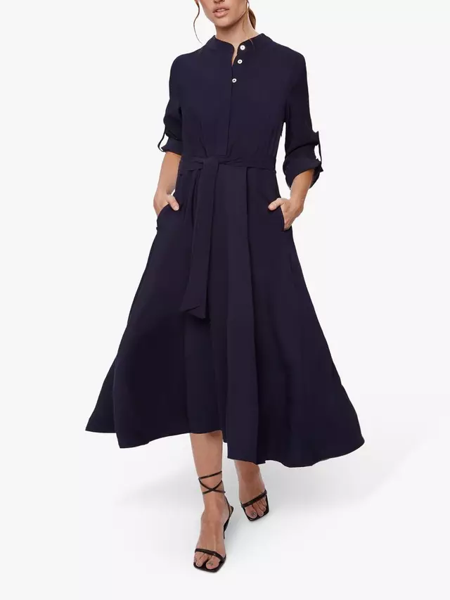 

Платье James Lakeland Roll Sleeve Midi, темно-синий