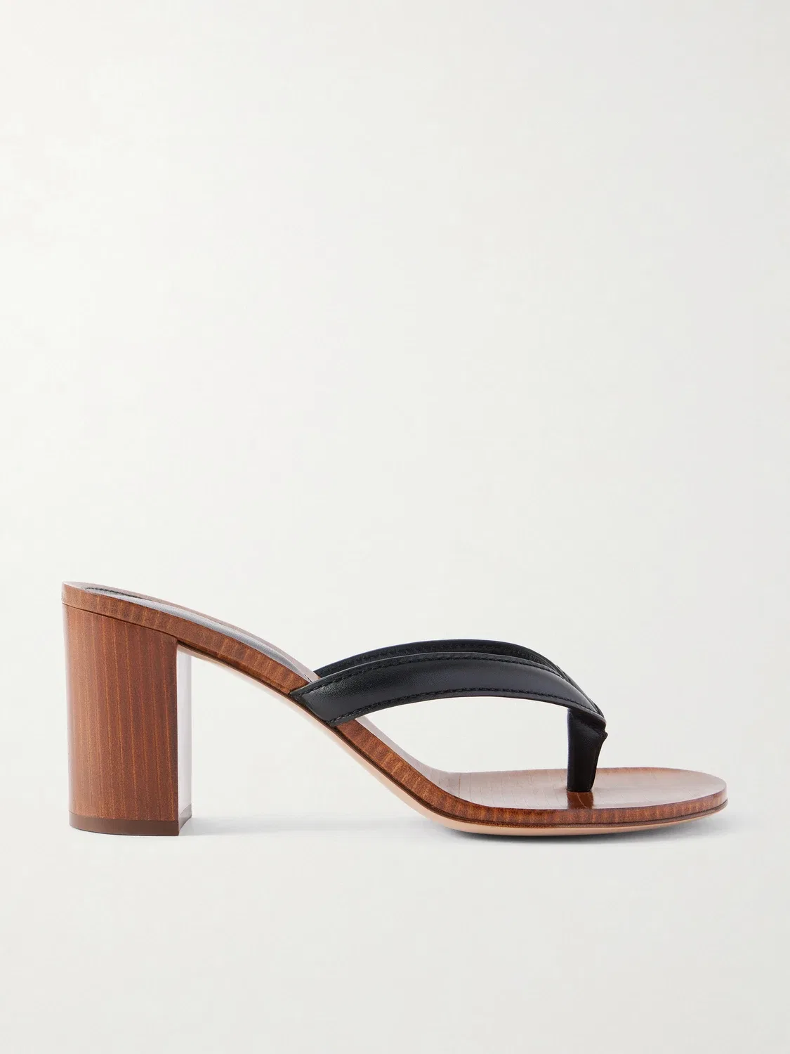Сандалии-стринги из кожи 70 Gianvito Rossi, черный