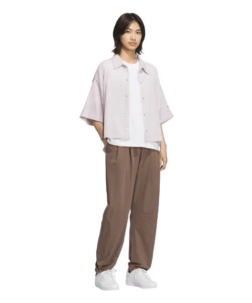 Женские брюки adidas SOFTLUX DOUBLE WEAVE OVERSIZED FIT PARACHUTE PANTS — фото 3