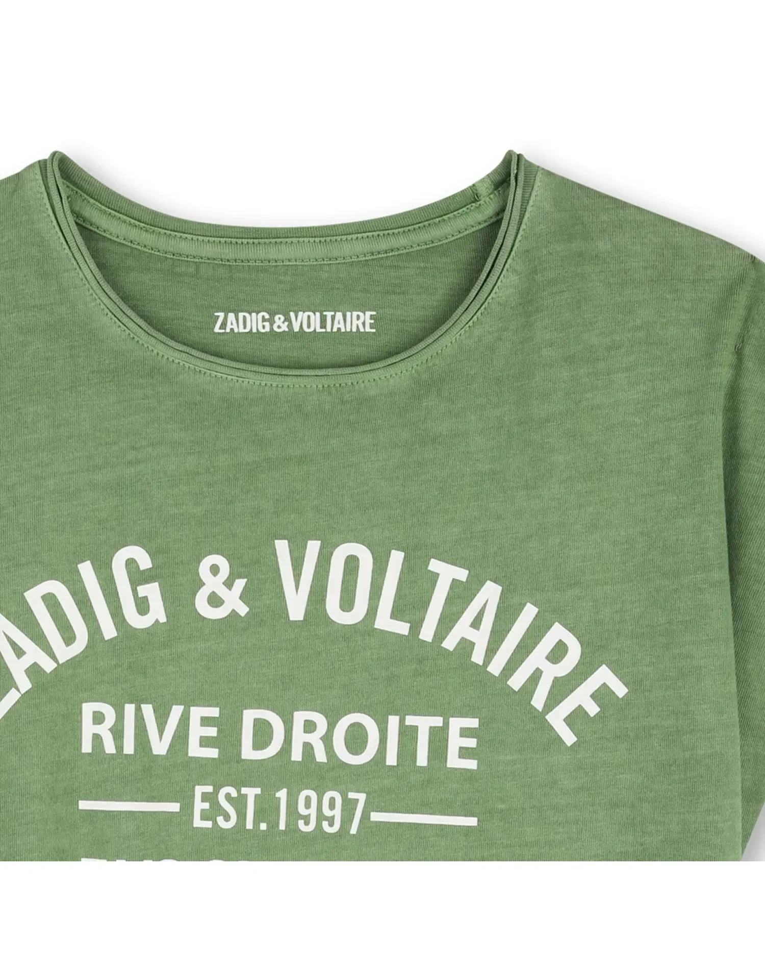 Детская майка для девочки без рукавов с рисунком спереди из хлопка Zadig & Voltaire, Natural — фото 4