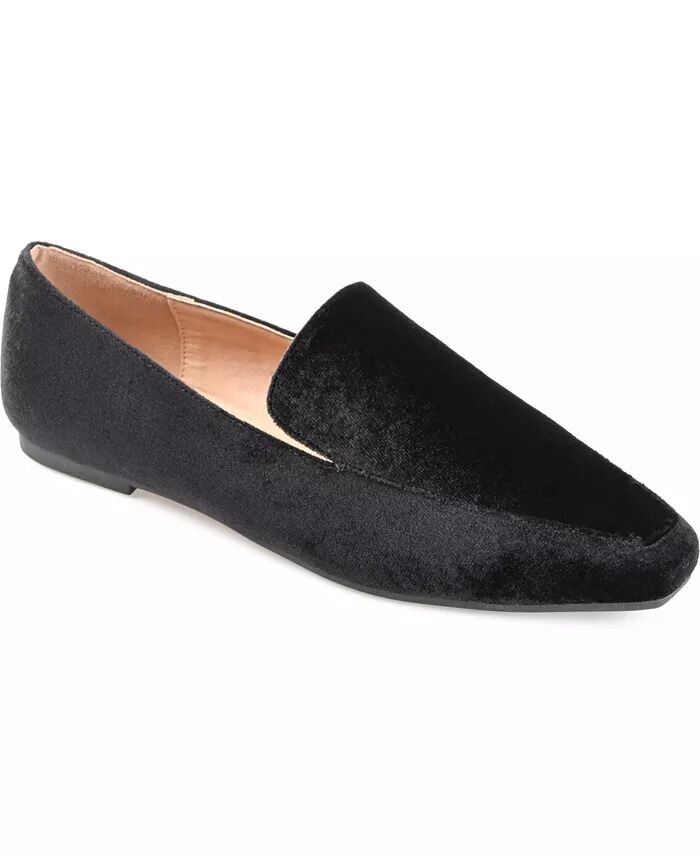Женские бархатные лоферы Silas Journee Collection, черный
