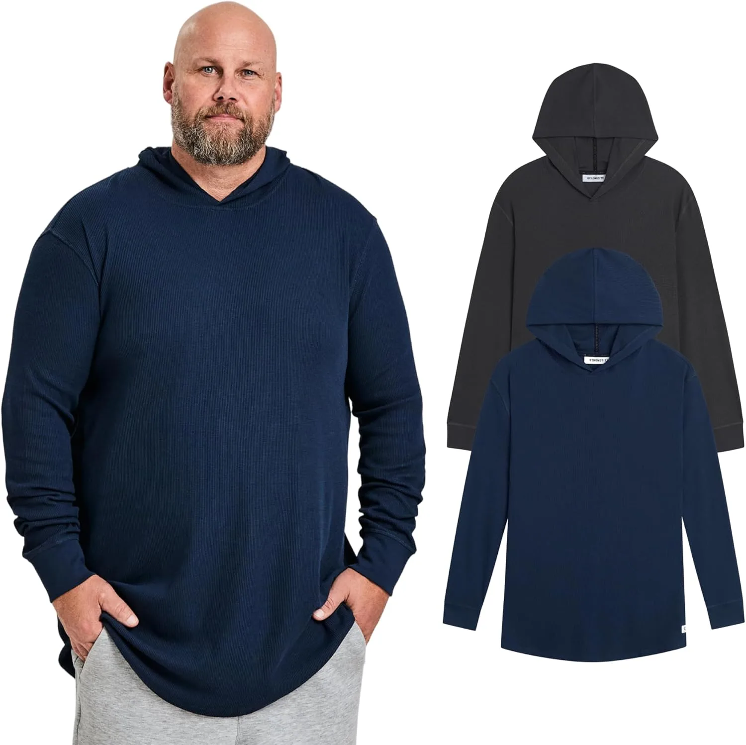 

Мужская футболка Strongsize Big and Tall Thermal Waffle с длинным рукавом