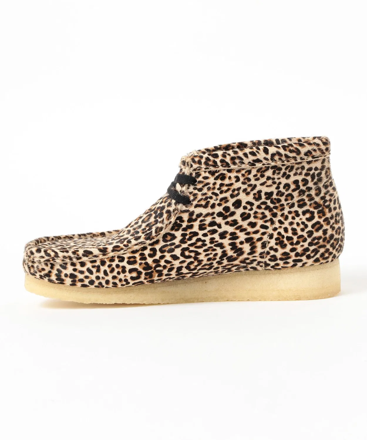 Ботинки Clarks Wallabee с леопардовым принтом, кожа, цвет мульти — фото 2