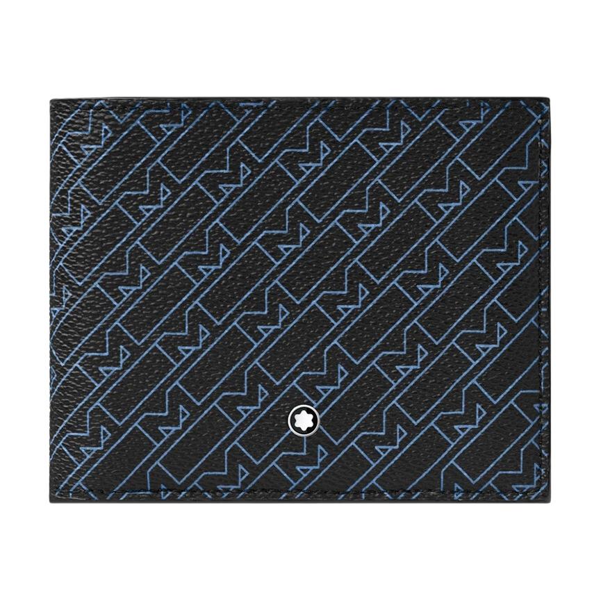 

Кошелёк из ПВХ поливинилхлорида, картхолдер, бумажник Tubas мужской чёрный/синий MONTBLANC