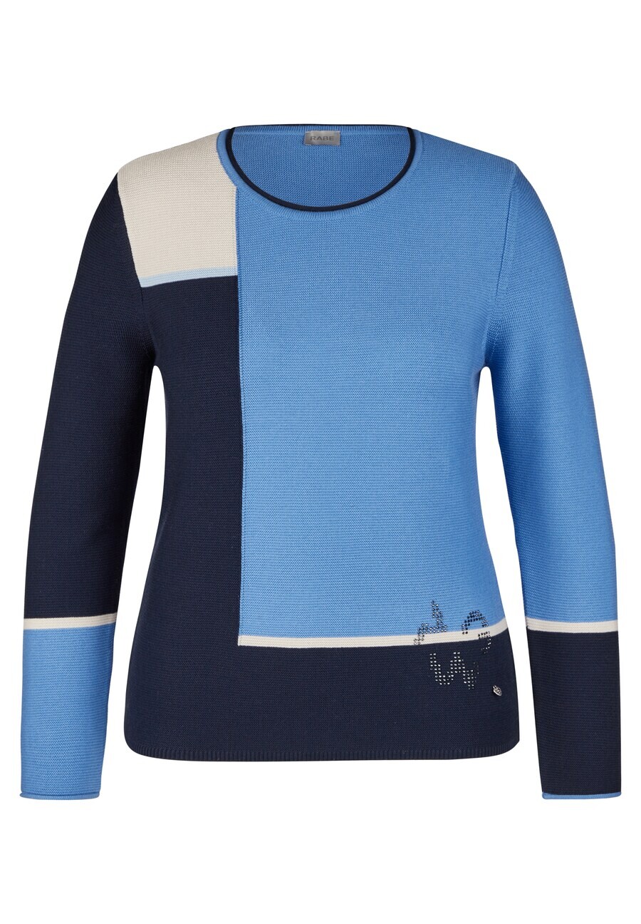 

Тонкий вязаный свитер Rabe Sweater, синий