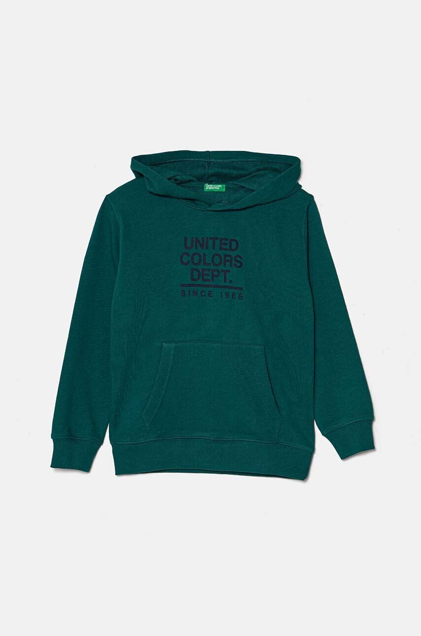

Хлопковая толстовка United Colors of Benetton для мальчиков и девочек, зеленый