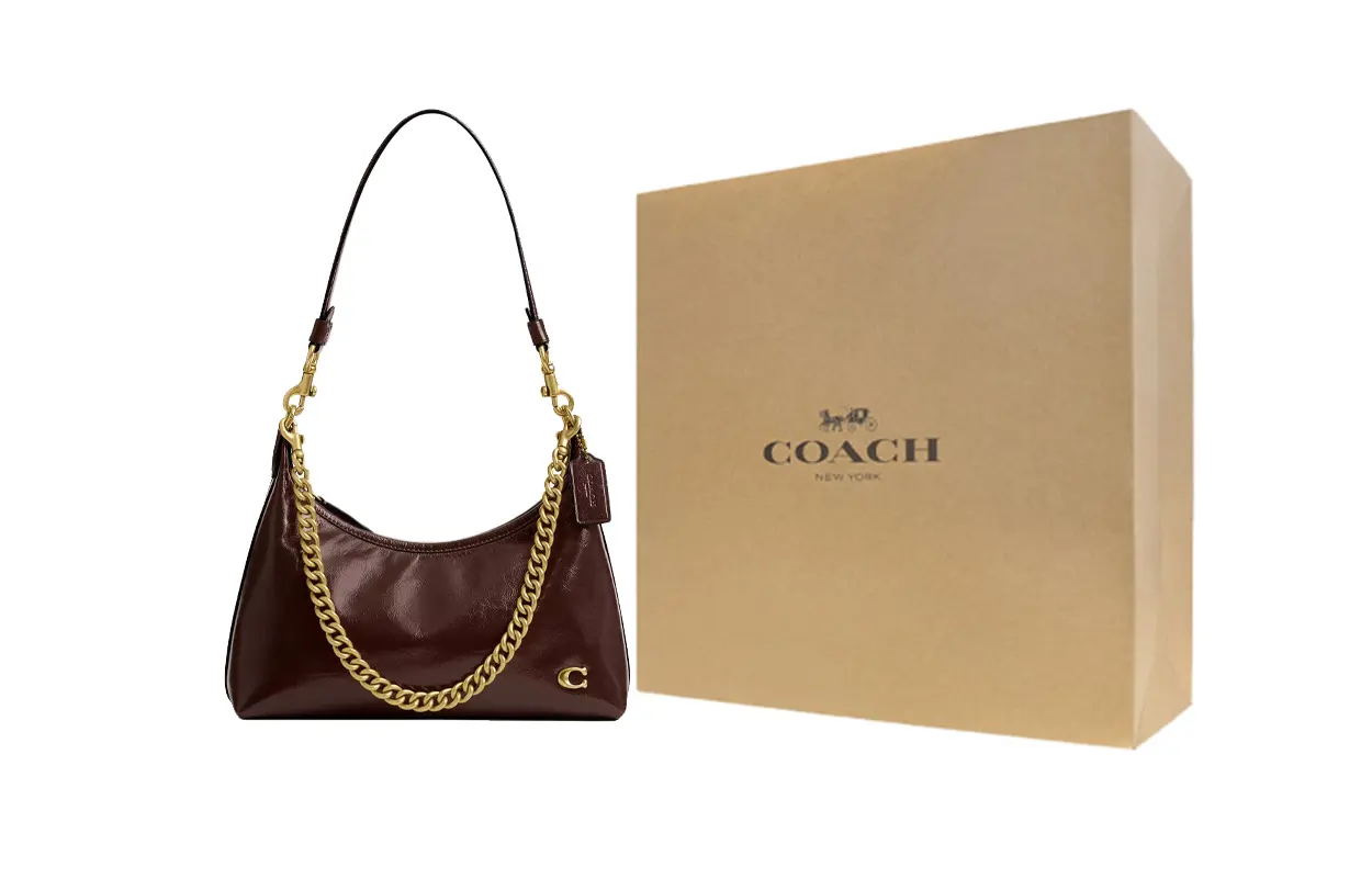 

COACH Кожаная сумка через плечо Джульетта Тубэс женская Мейпл