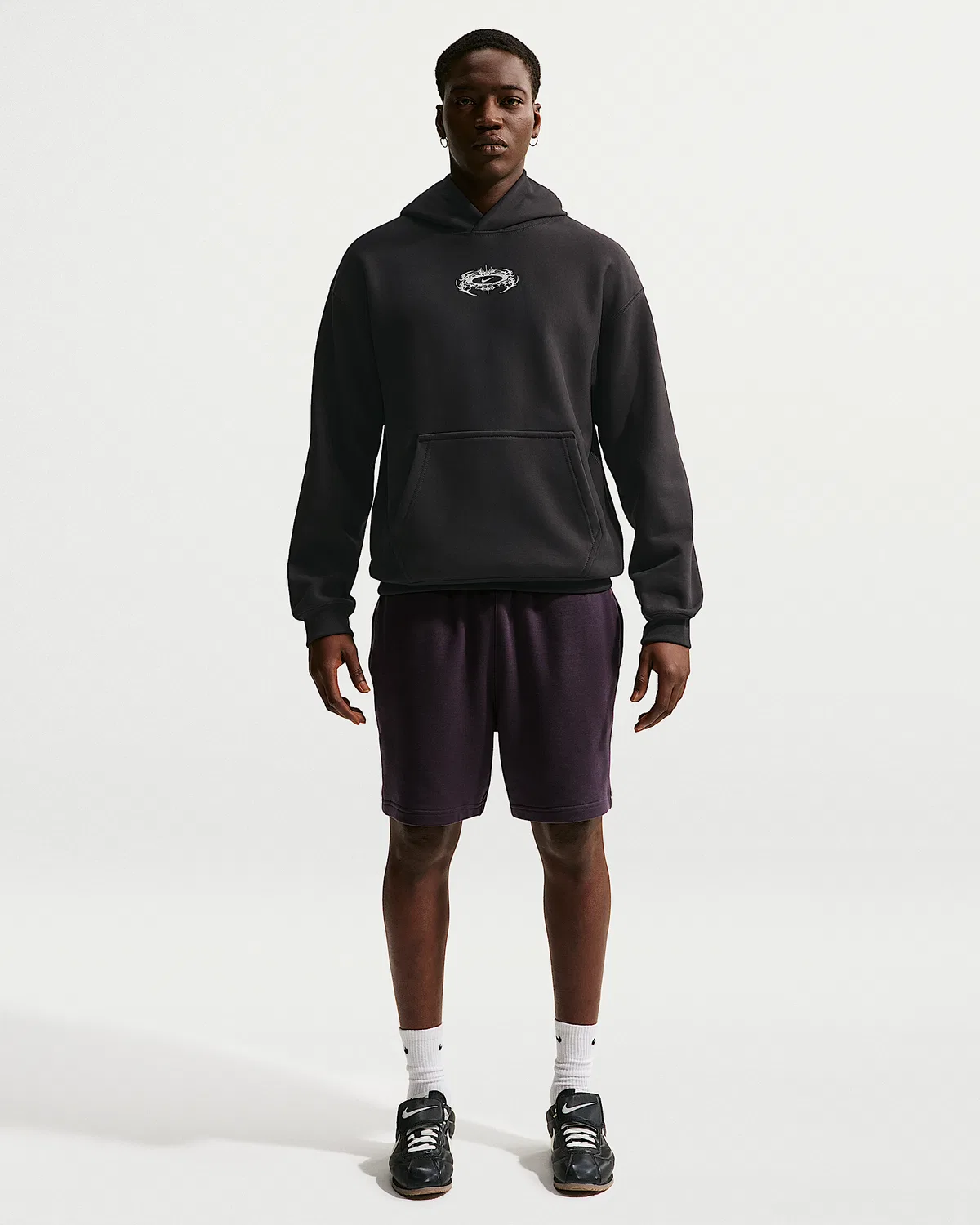 Мужская худи Nike Solo Swoosh, Off Noir — фото 4